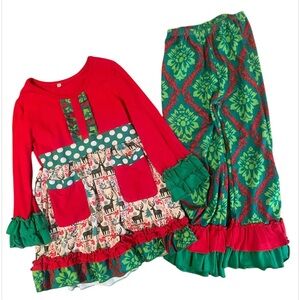 Girls boutique holiday outfit